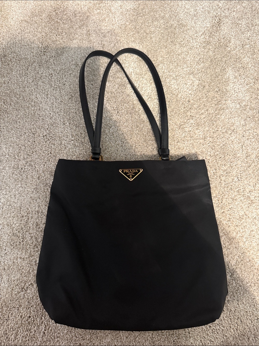 Prada Black Nylon Tote